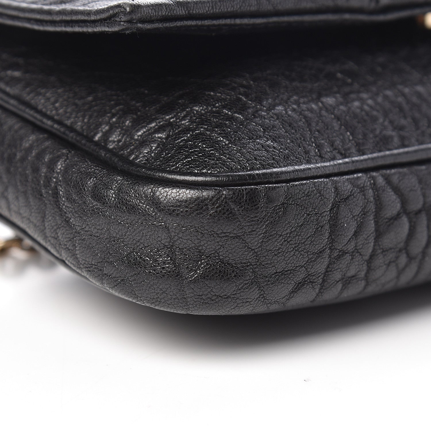 Fendi Crinkled Lambskin Mia Pochette Black 9 of 12