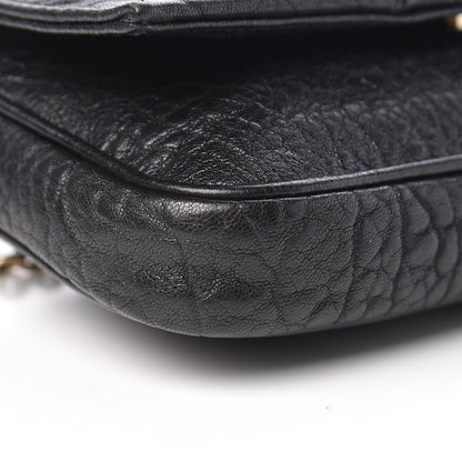 Fendi Crinkled Lambskin Mia Pochette Black 9 of 12