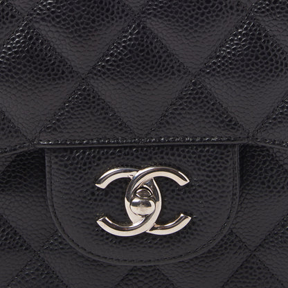 Chanel Caviar Quilted Jumbo Double Flap Black 8 of 11