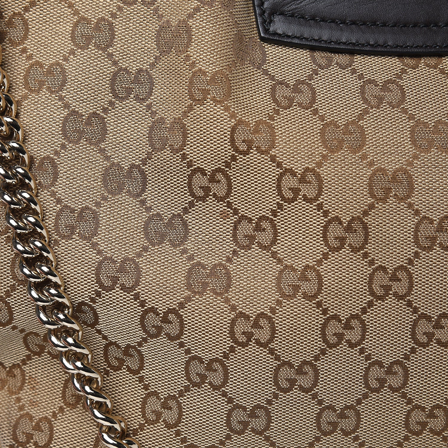 Gucci Monogram Margaux Calfskin Medium Emily Hobo Beige Ebony Cocoa 15 of 18