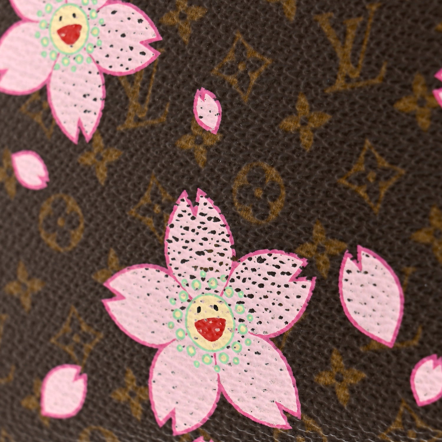 Louis Vuitton Monogram Cherry Blossom Porte Tresor International Wallet Brown 9 of 10