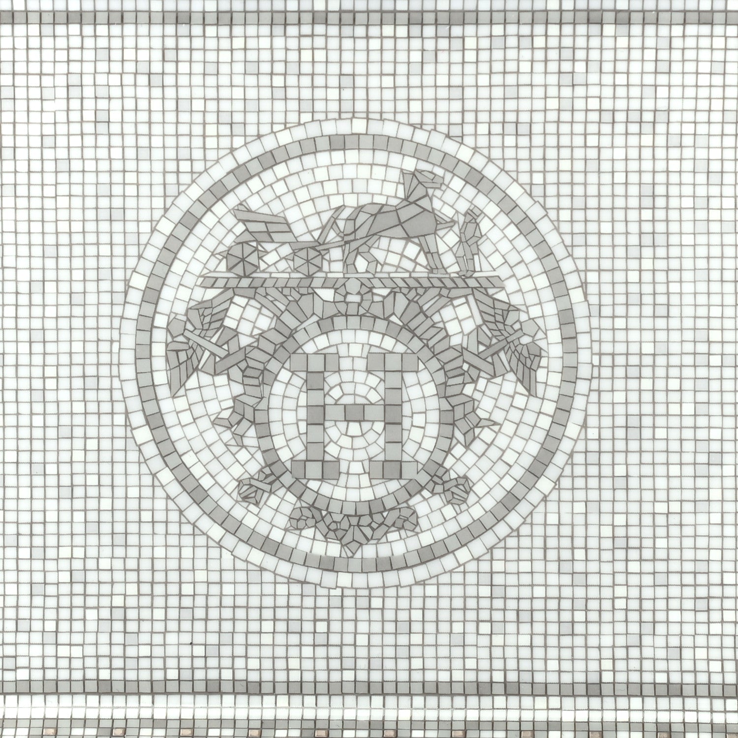 Hermes Porcelain Mosaique Au 24 Platine Change Tray 5 of 5