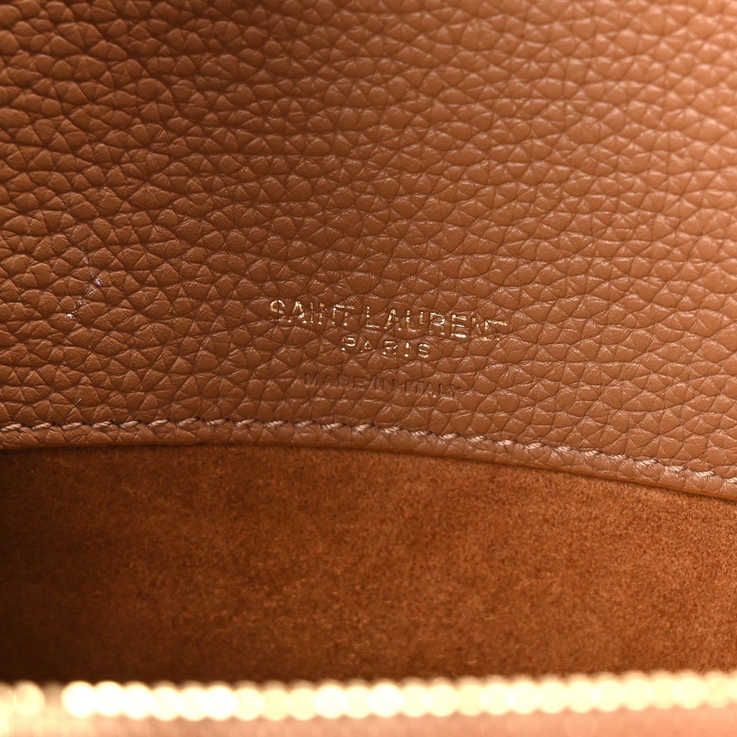 Saint Laurent Grained Calfskin Small Supple Sac De Jour Cinnamon 6 of 10