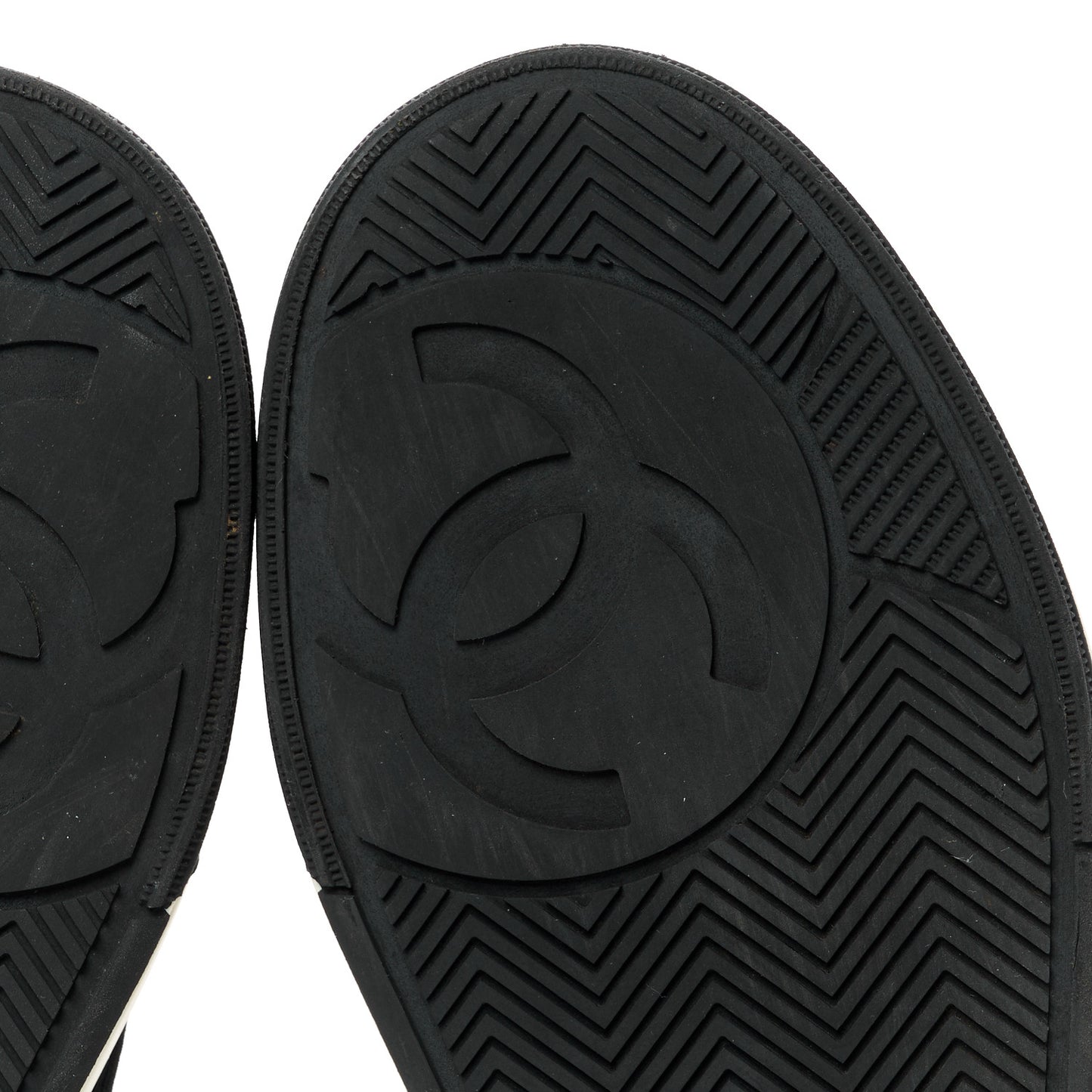 Fabric Womens Logo Sneakers 36.5 Black White
