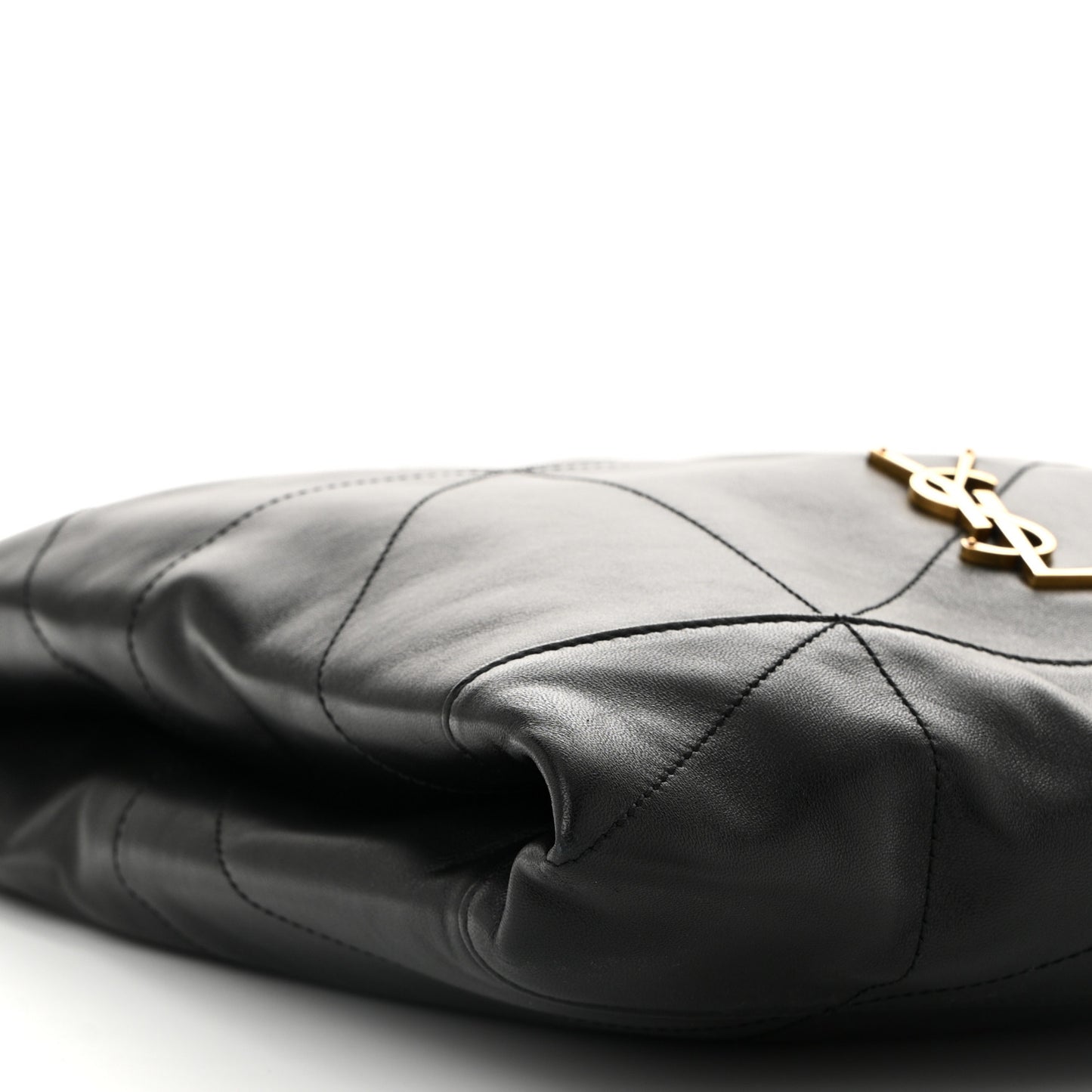 Lambskin Matelasse Monogram Medium Jamie 4.3 Pochon Black