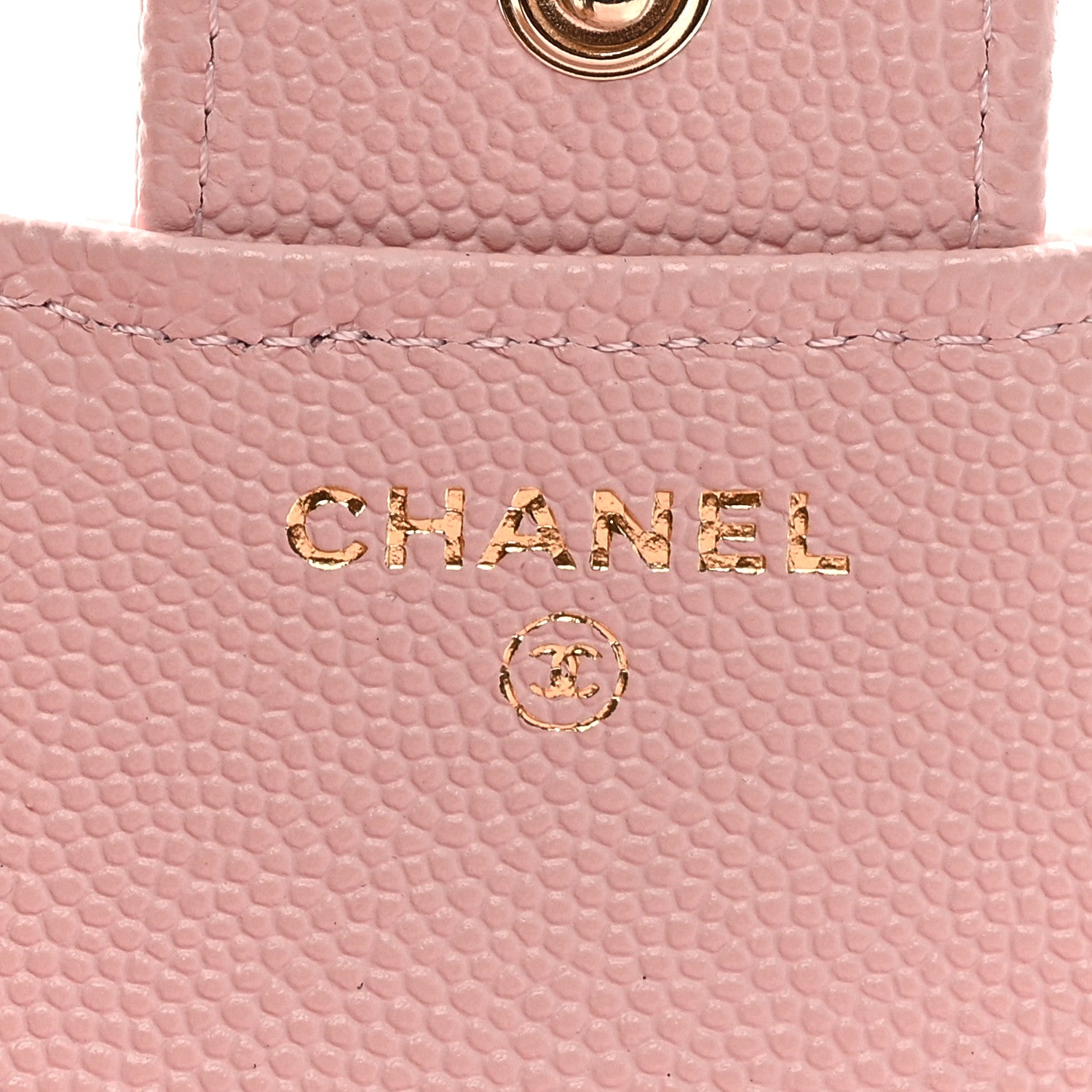 Chanel Caviar Quilted Compact Flap Wallet Light Pink 6 of 7