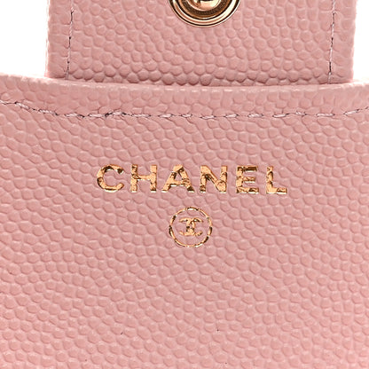 Chanel Caviar Quilted Compact Flap Wallet Light Pink 6 of 7