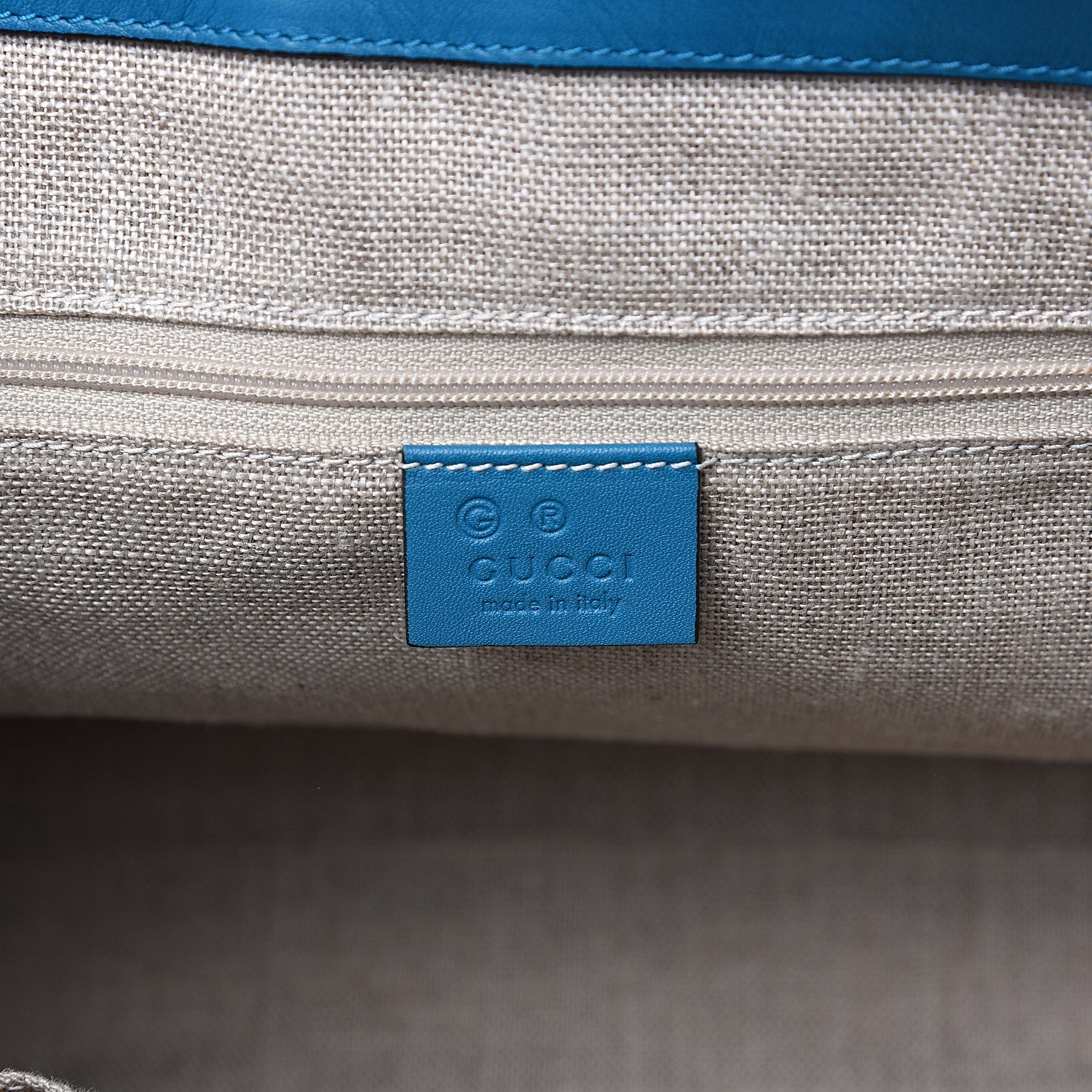 Gucci Soft Microguccissima Small Zippered Satchel Deep Cobalt 5 of 11