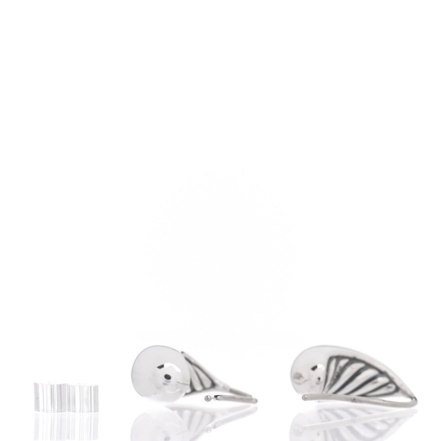 Sterling Silver Diamond 15mm Pure Form Earrings