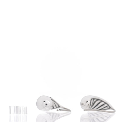 David Yurman Sterling Silver Diamond 15mm Pure Form Earrings 3 of 4