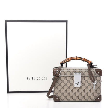 Gucci GG Supreme Monogram Globe-Trotter Beauty Case Brown 10 of 10