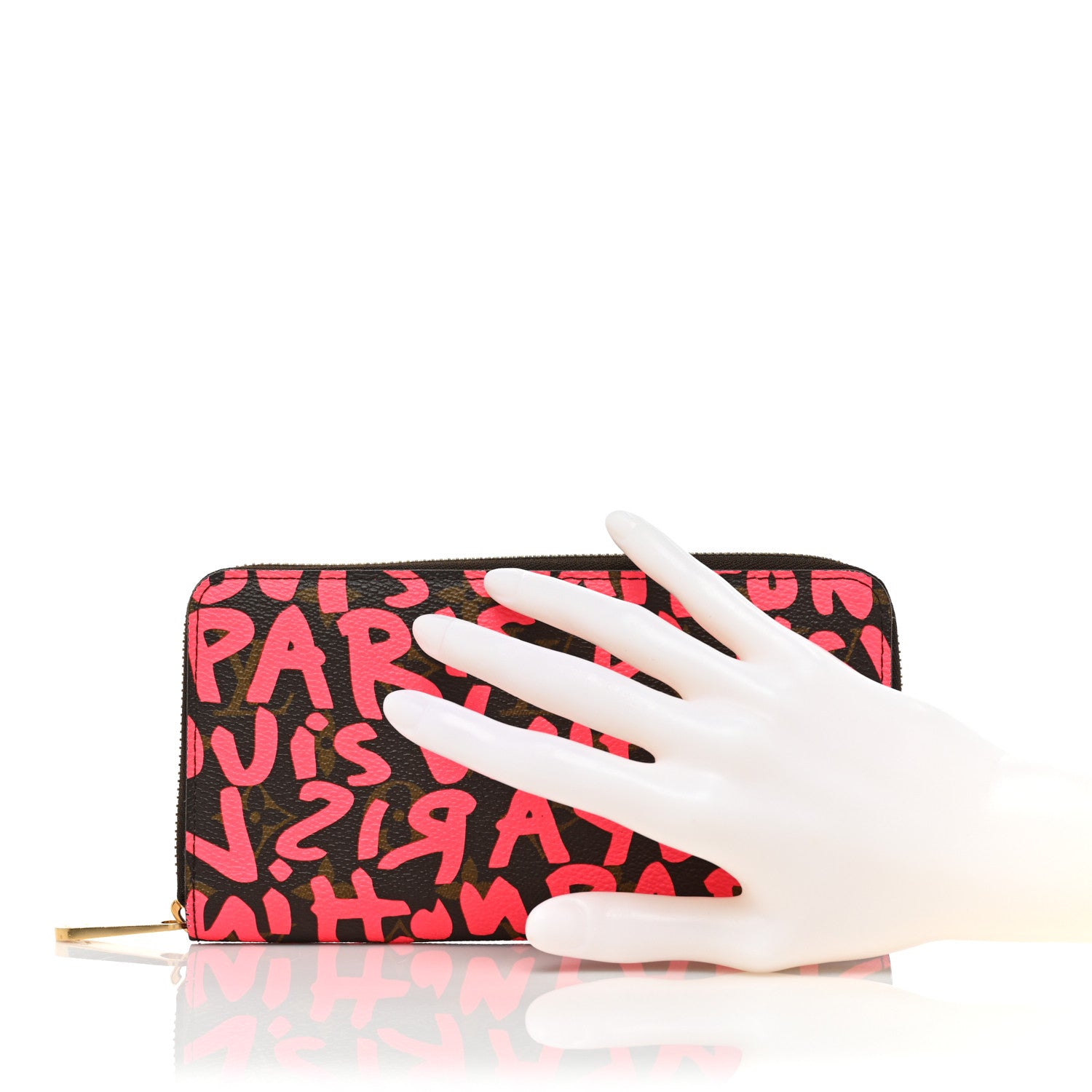 Louis Vuitton Monogram Graffiti Zippy Wallet Fuchsia 2 of 22