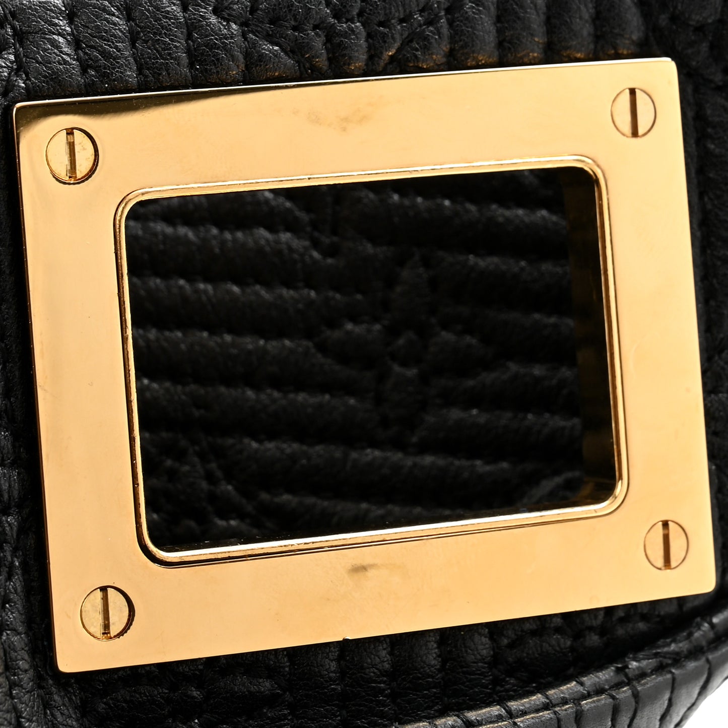 Calfskin Quilted Monogram Altair Clutch Black