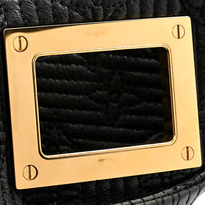 Louis Vuitton Calfskin Quilted Monogram Altair Clutch Black 8 of 11