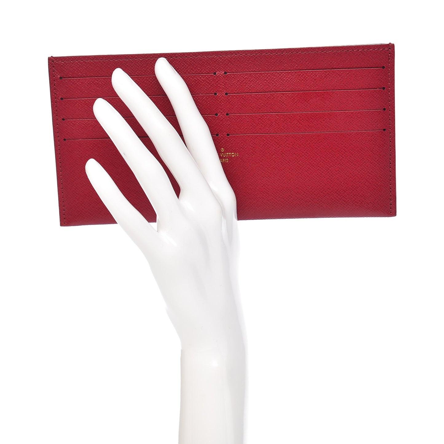 Calfskin Felicie Card Holder Insert Fuchsia