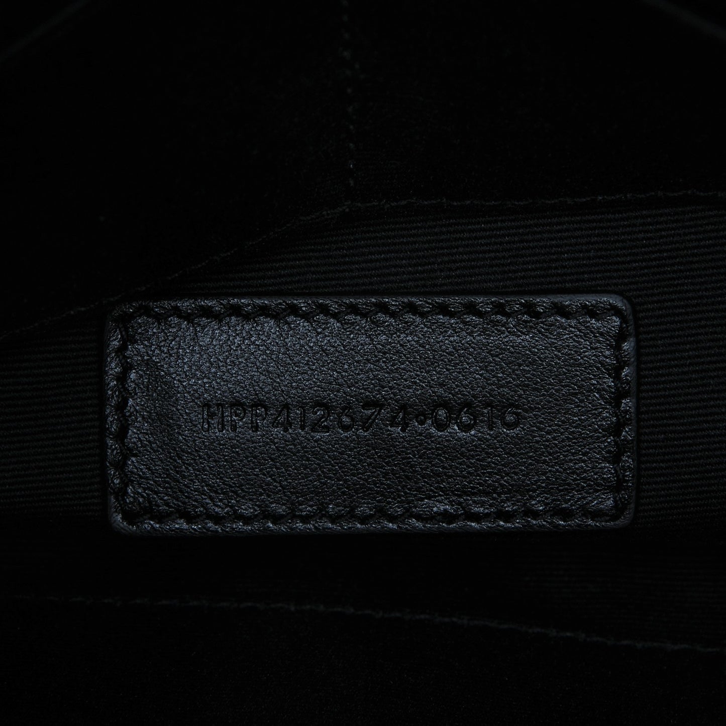 Calfskin Teen Monogram Crossbody Bag Black