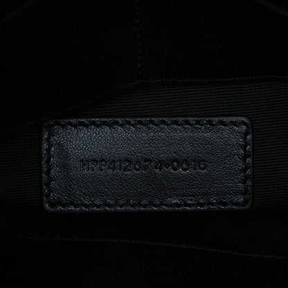 Saint Laurent Calfskin Teen Monogram Crossbody Bag Black 7 of 7
