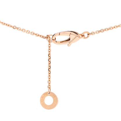 Bulgari 18K Rose Gold Diamond Mother of Pearl Small Divas' Dream Pendant Necklace 4 of 7