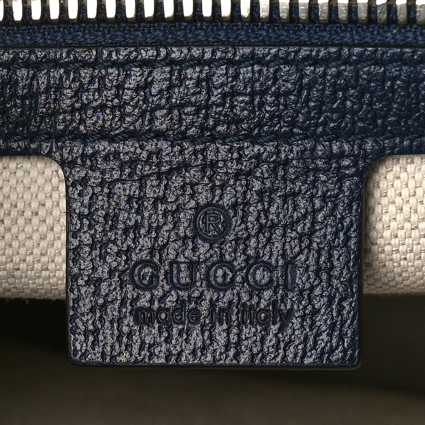 Monogram Multicolor Textured Dollar Calfskin Small Retro Interlocking G Tote Bag Light Blue