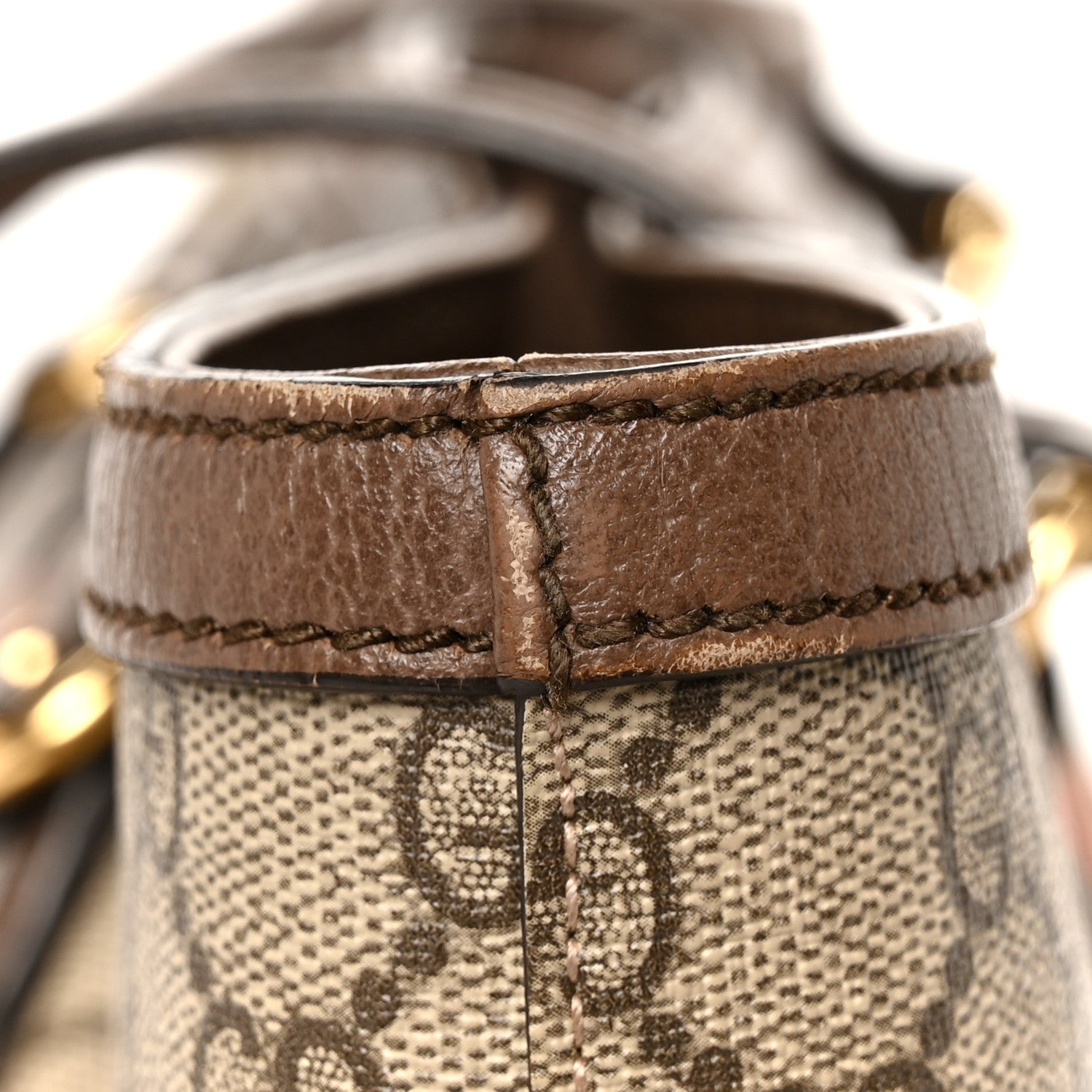 Gucci GG Supreme Monogram Medium Ophidia Shopping Tote Brown 15 of 16