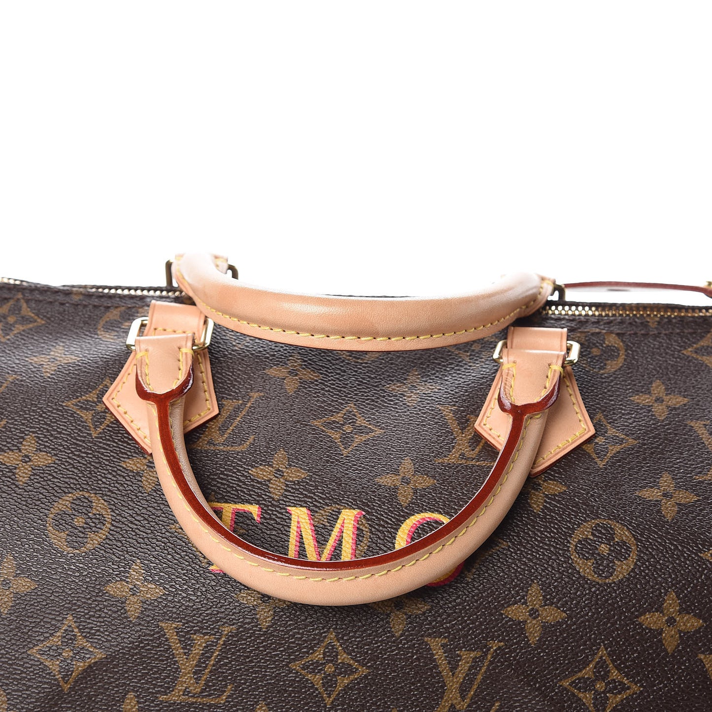 Monogram My LV Heritage Speedy 30 Fuchsia Yellow
