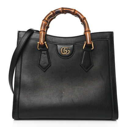 Gucci Calfskin Small Diana Tote Bag Black Yellow Fluo 1 of 11
