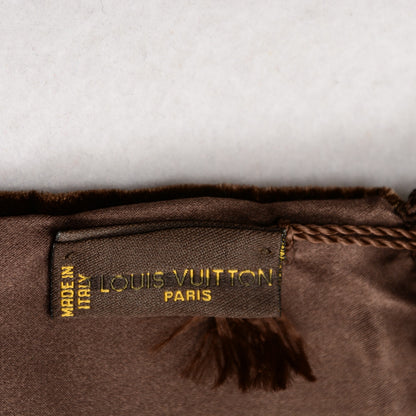Louis Vuitton Monogram Velours Long Scarf Marron 4 of 6