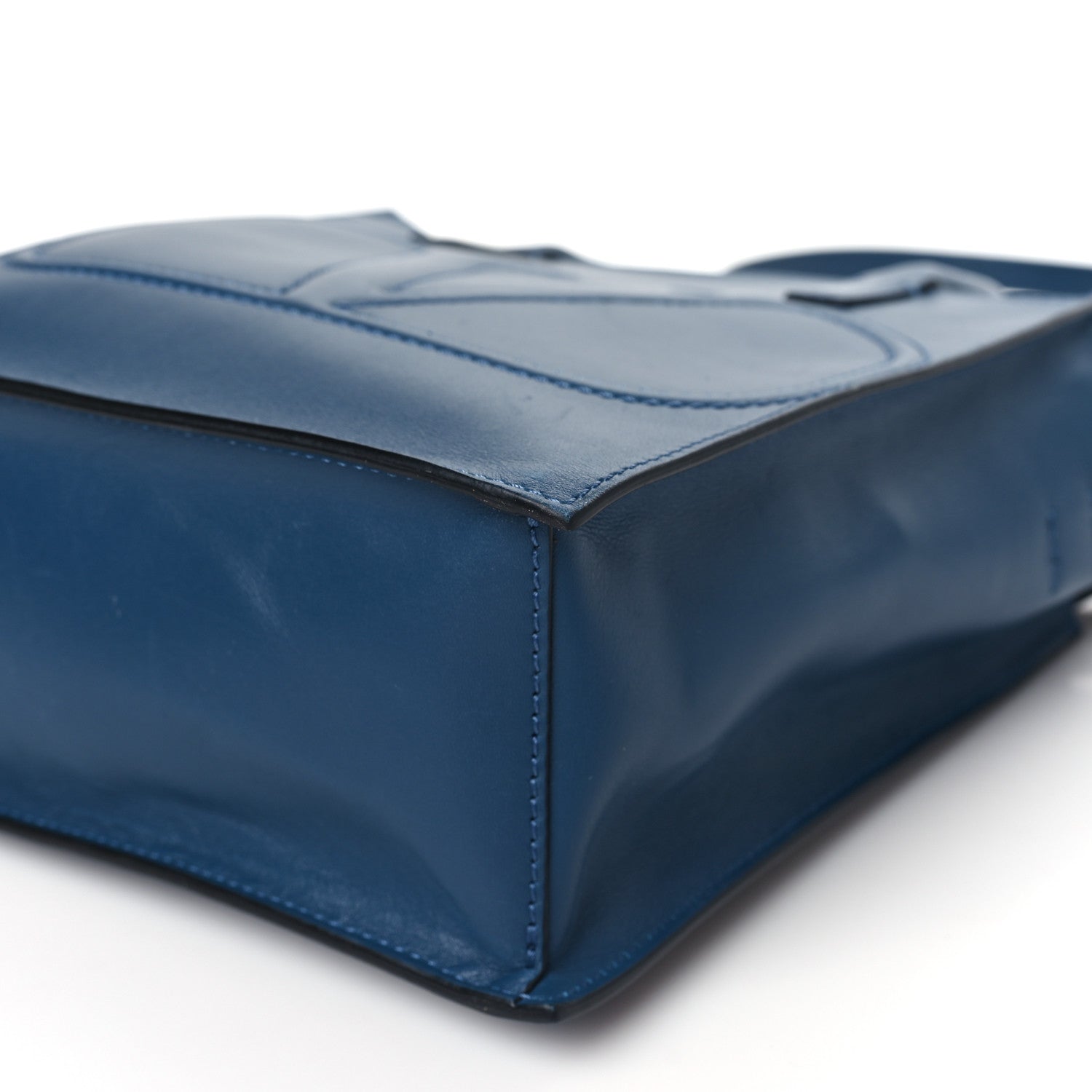Valentino Garavani Calfskin VLogo Small Walk Tote Peacock 9 of 11