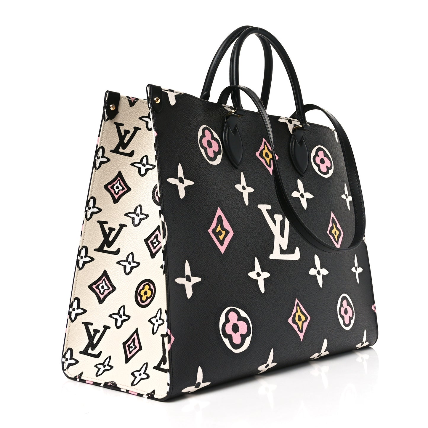 Monogram Giant Wild At Heart Onthego GM Black