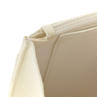 Chanel Caviar Quilted Wallet On Chain WOC White 13 of 15