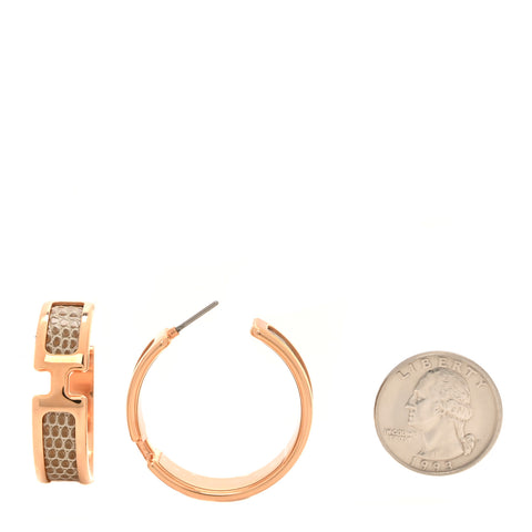 Lizard Olympe Earrings Ficelle