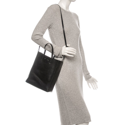 Celine Grained Calfskin Small Vertical Cabas Black 2 of 9