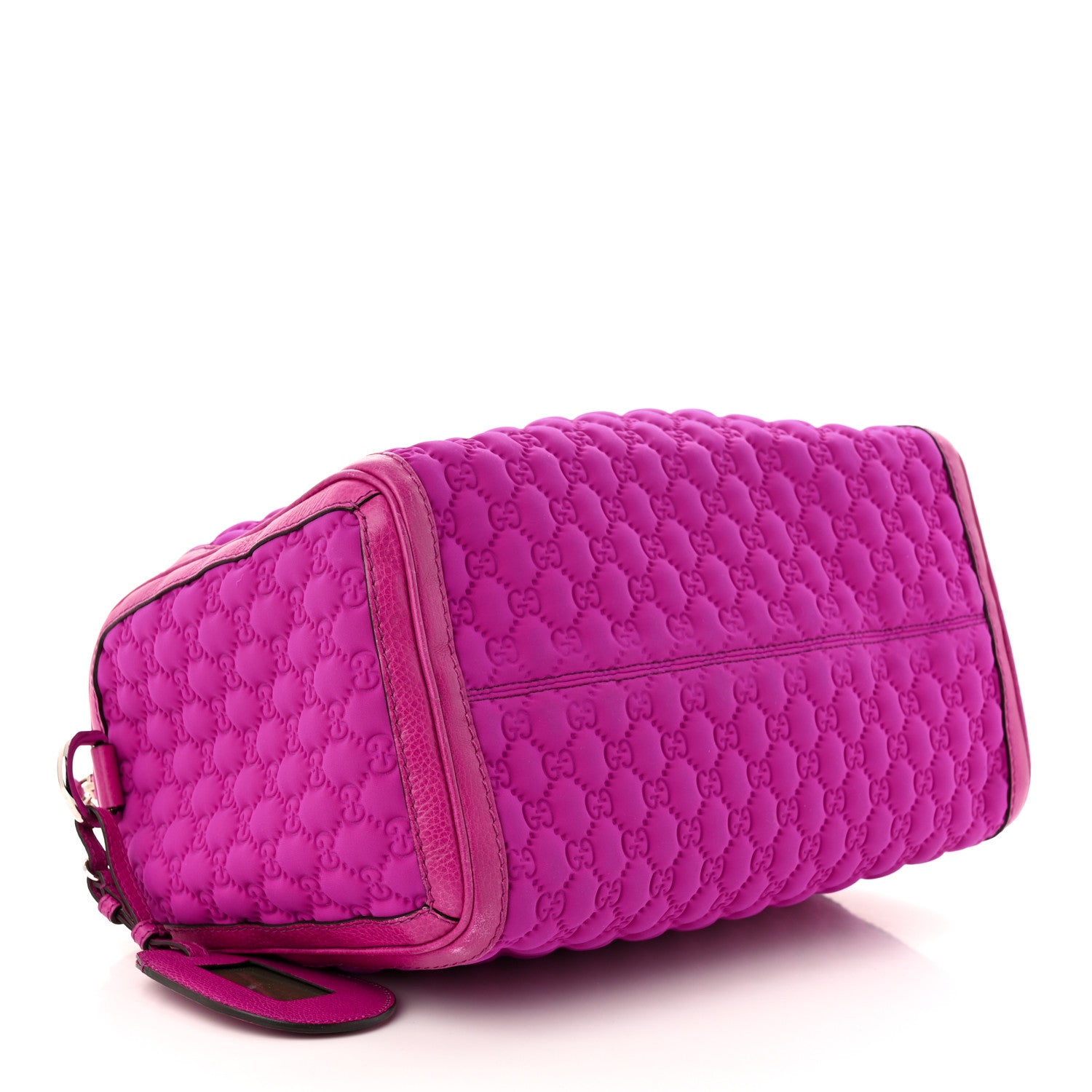 Gucci Guccissima Neoprene Techno Tag Medium Boston Magenta 4 of 11