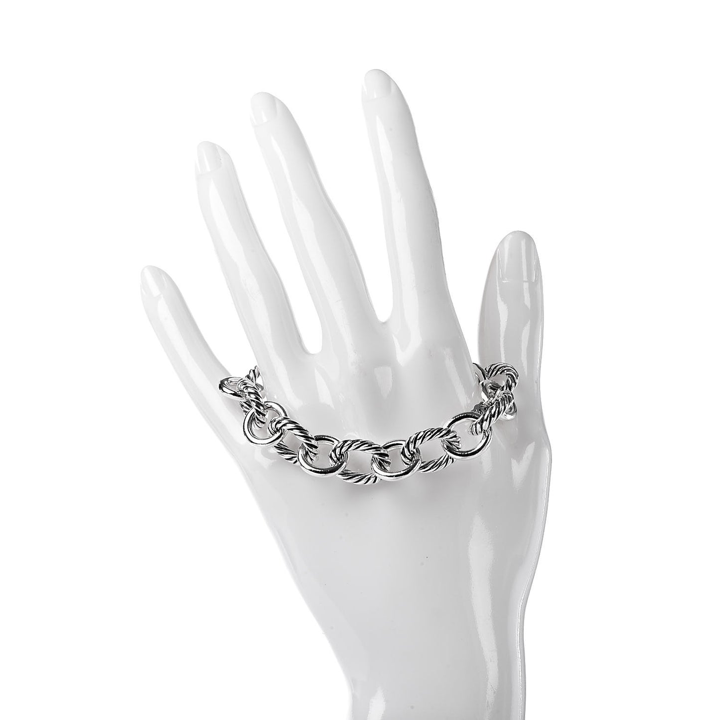 Sterling Silver 12mm Large Oval Link Bracelet
