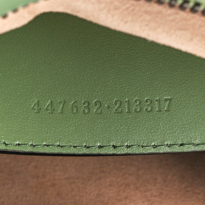 Gucci Calfskin Matelasse Chevron Small GG Marmont Chain Shoulder Bag Salamander Green 7 of 11