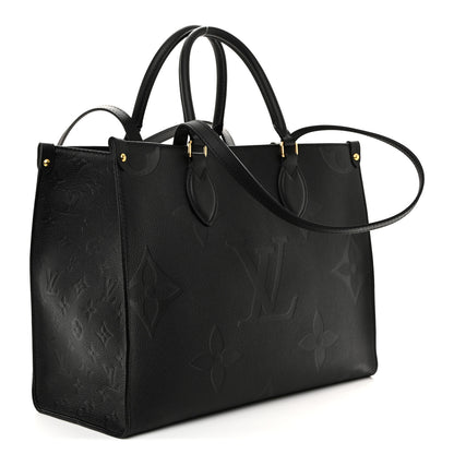 Louis Vuitton Empreinte Monogram Giant Onthego MM Black 3 of 9