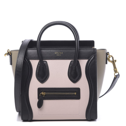 Celine Smooth Drummed Calfskin Nano Tri-Color Luggage Light Rose 1 of 9
