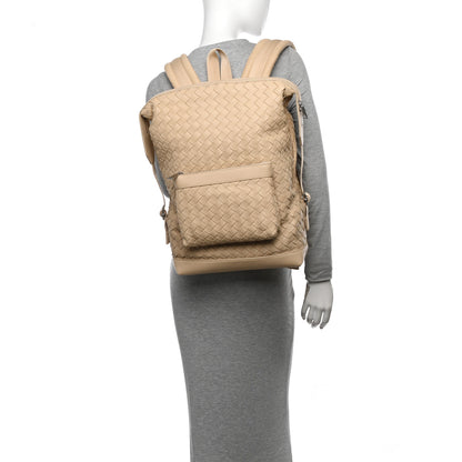 Bottega Veneta Calfskin Intrecciato Hydrology Backpack Porridge 2 of 13