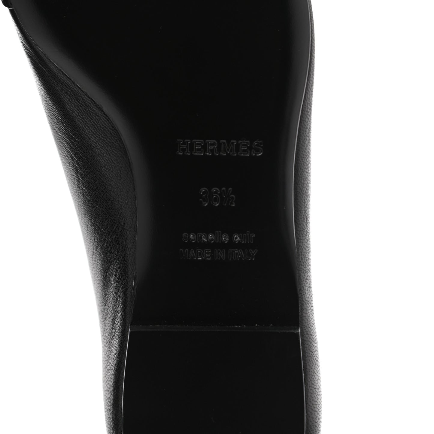 Goatskin Bilbao Ballerina Flats 36.5 Black