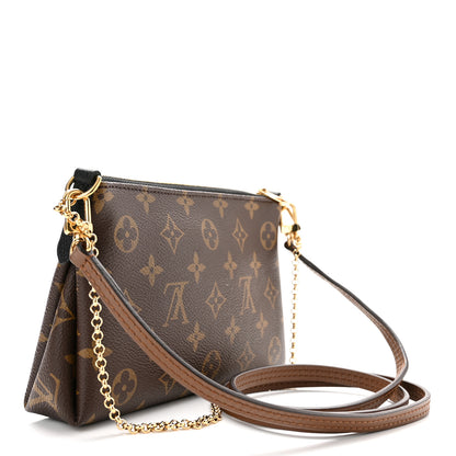 Louis Vuitton Monogram Pallas Clutch Black 3 of 10