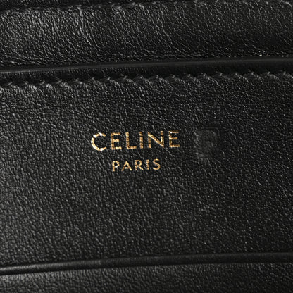 Celine Calfskin Quilted C Charm Pouch Black 6 of 10