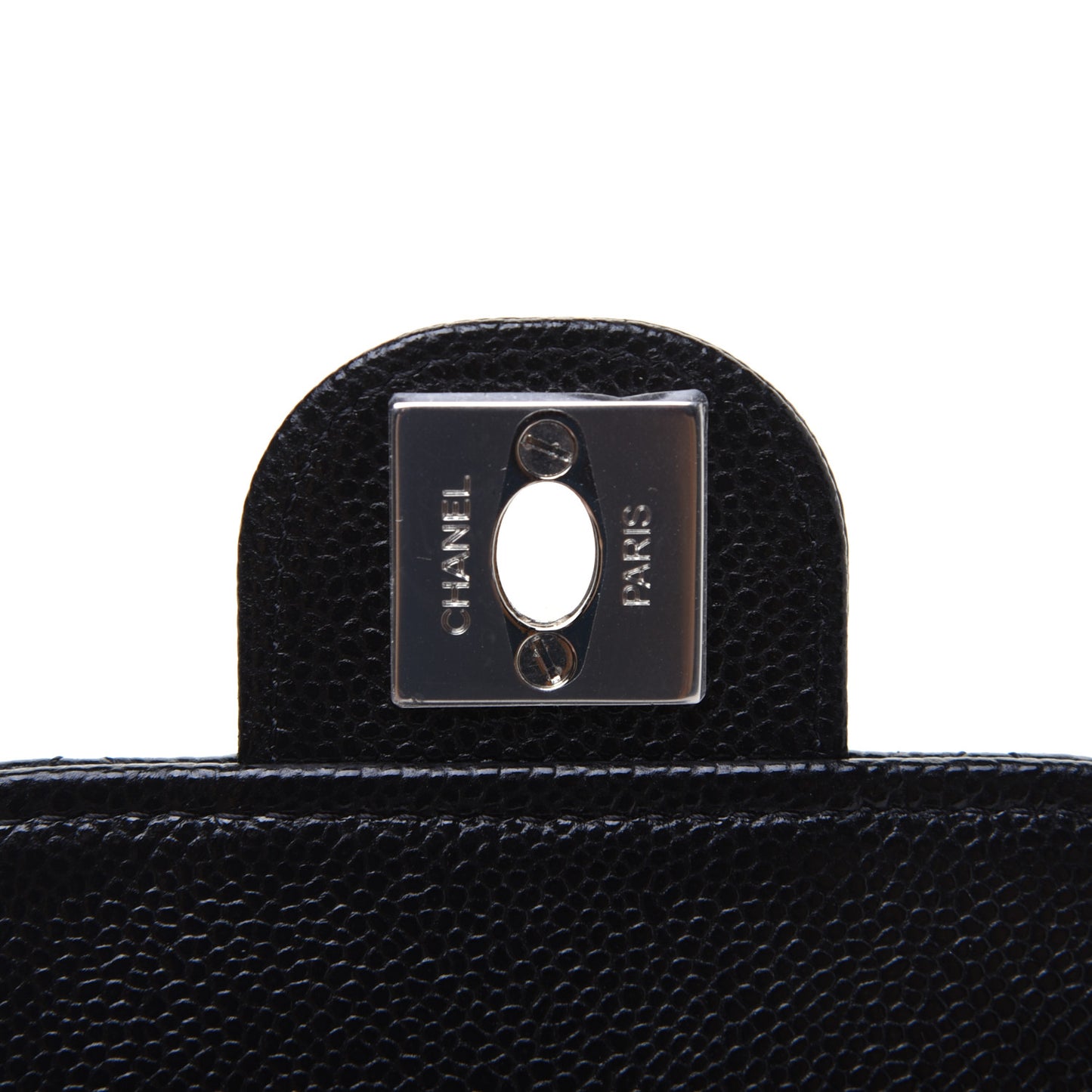 Caviar Quilted Classic Phone Holder Black