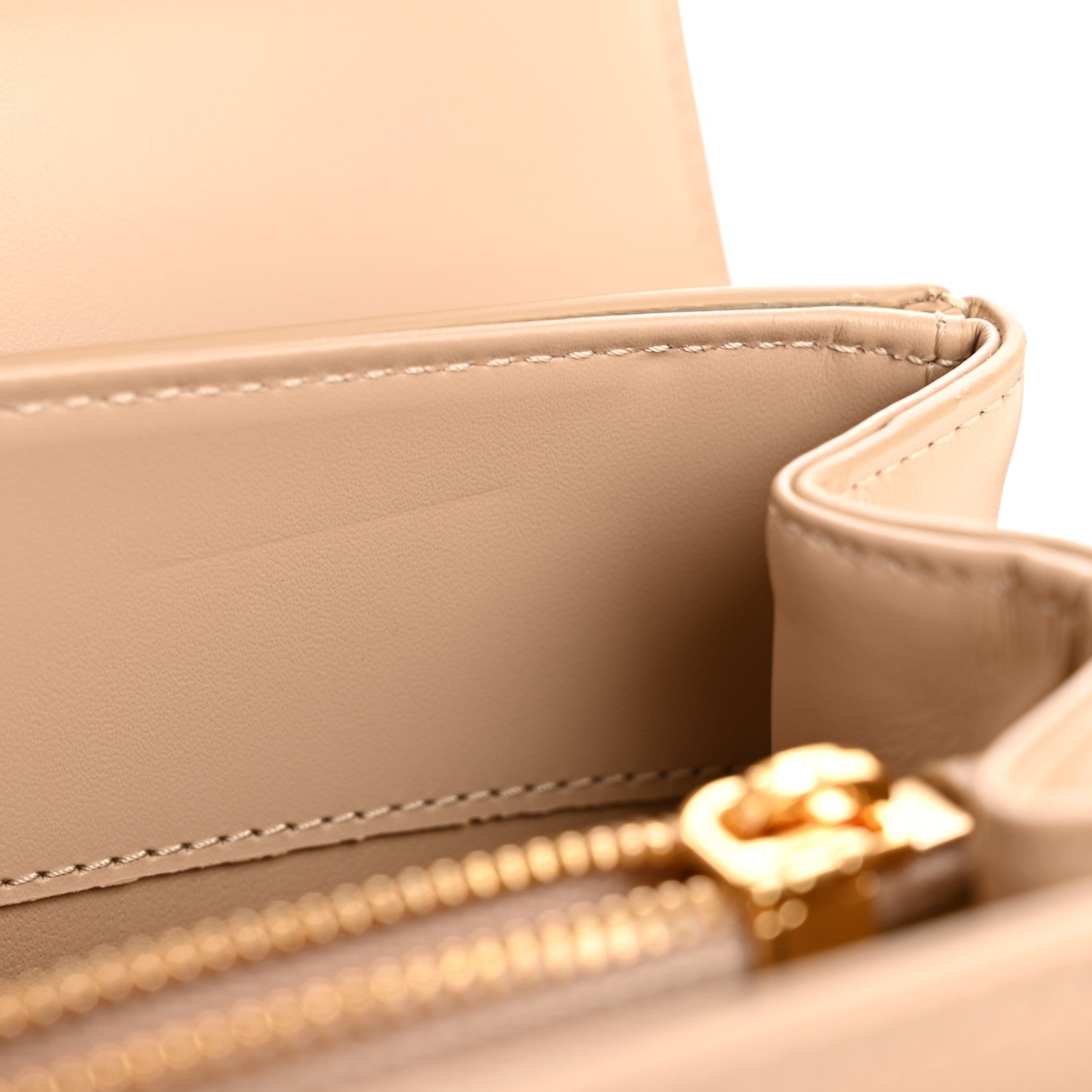 Celine Satinated Calfskin Small 16 Top Handle Bag Nude 14 of 16