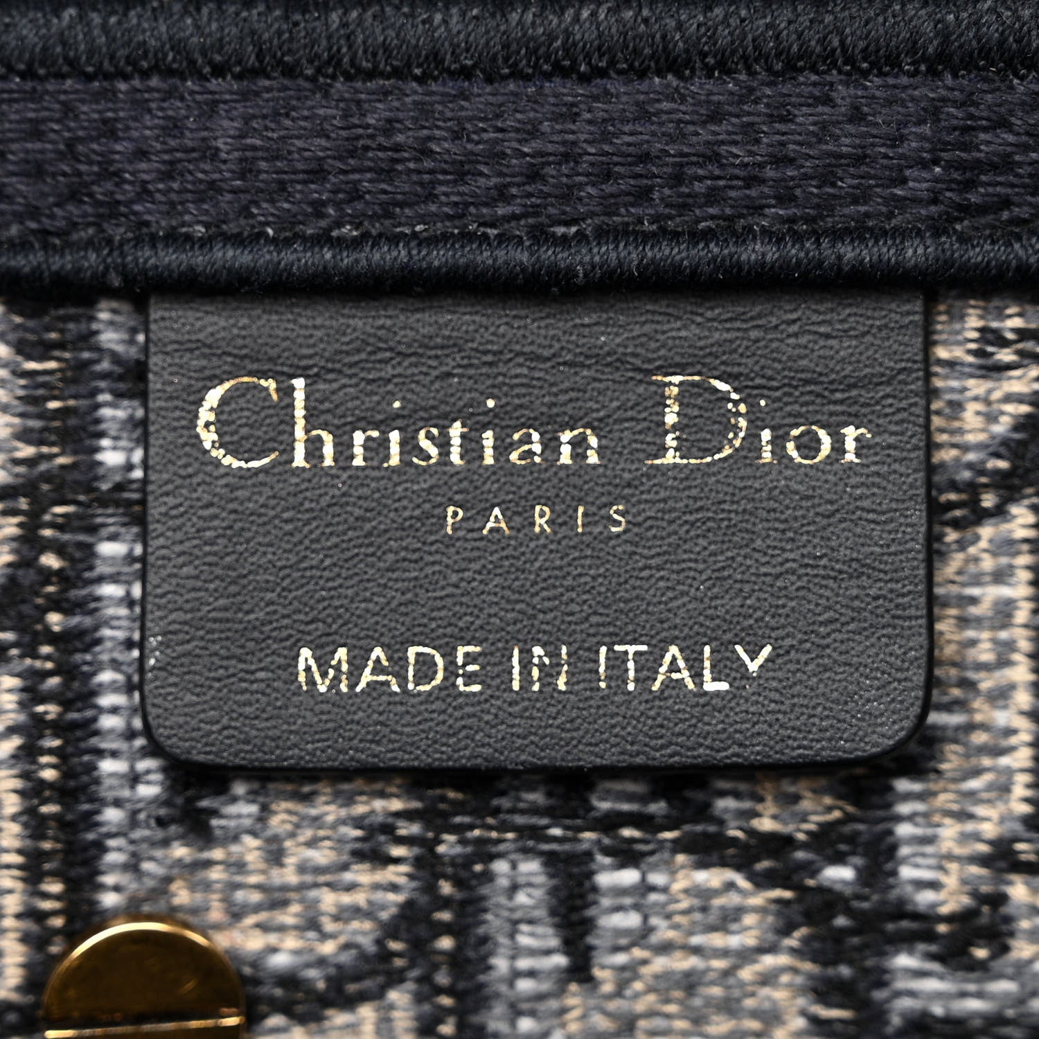 Christian Dior Oblique Embroidered Saddle Bag Blue 6 of 11