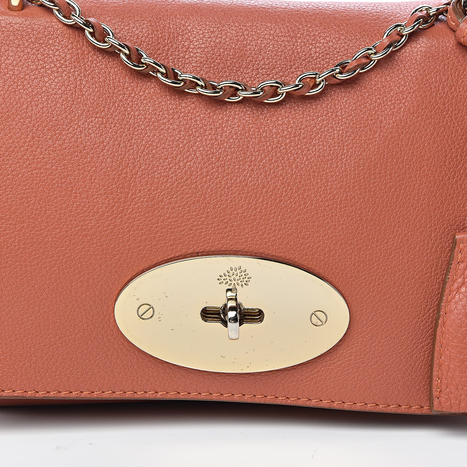 Mulberry Small Classic Grain Small Lily Flap Burnt Peach 13 of 13