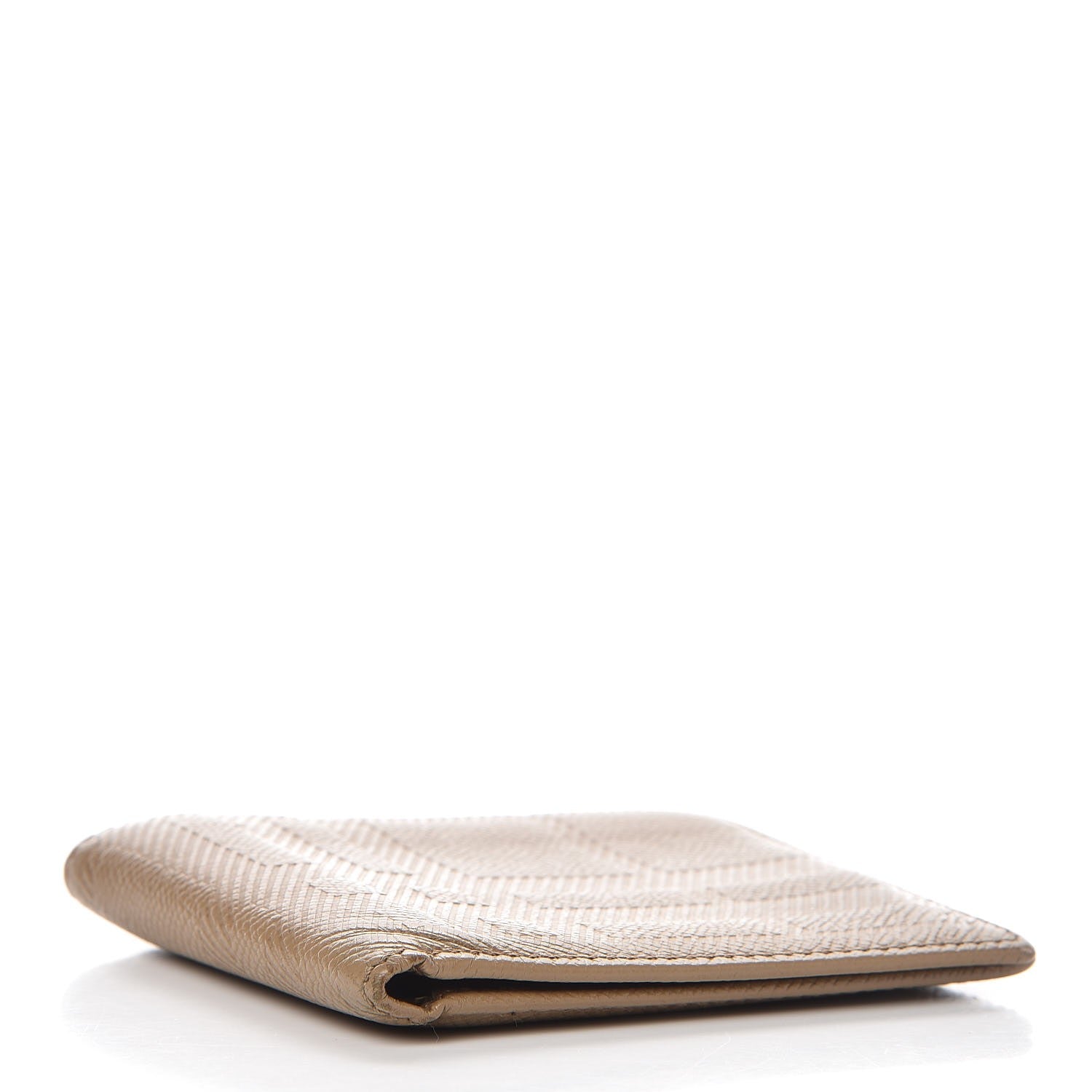 Burberry London Grainy Check Embossed Billfold Wallet Camel 4 of 9
