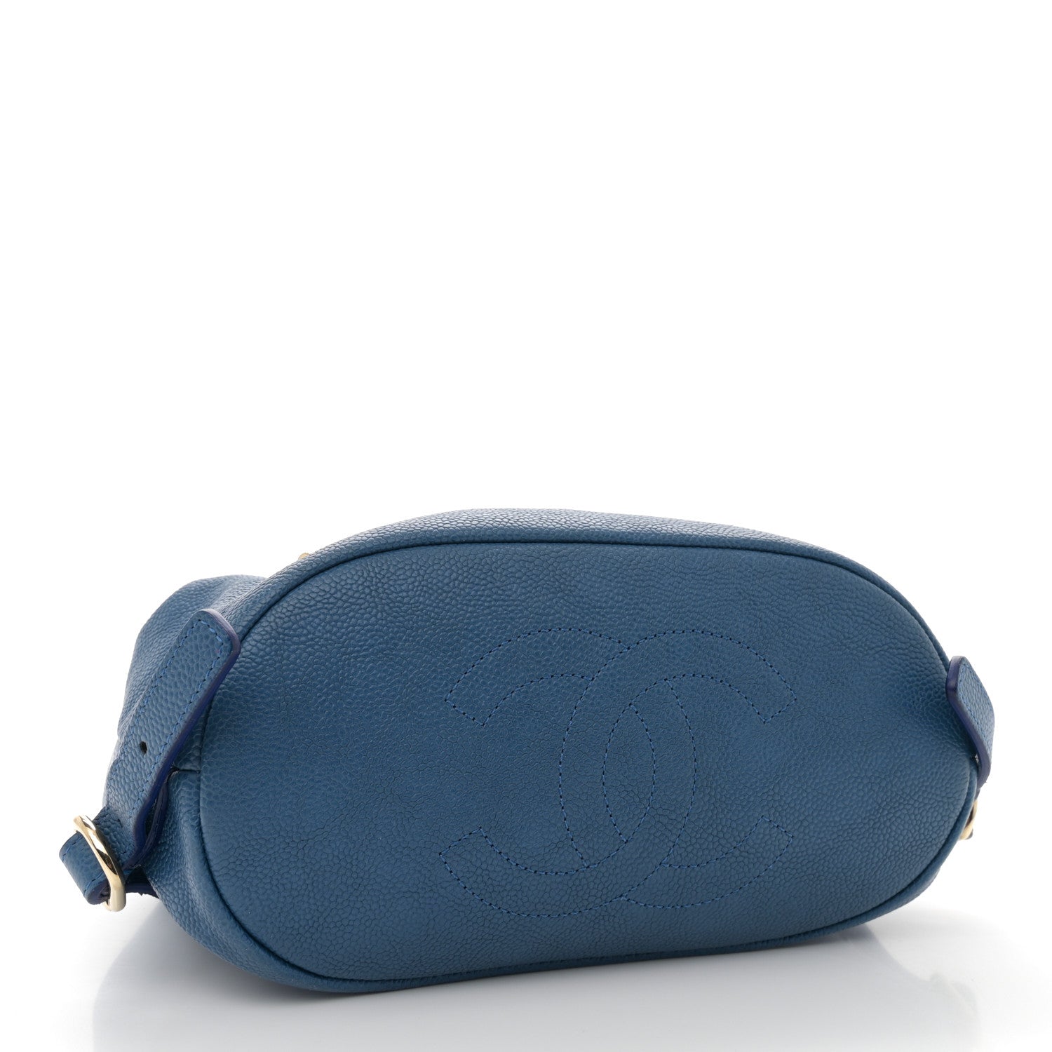 Chanel Caviar Quilted Backpack Blue 4 of 11