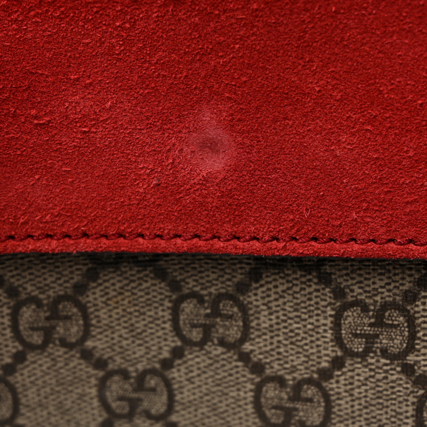 GG Supreme Monogram Small Dionysus Shoulder Bag Red