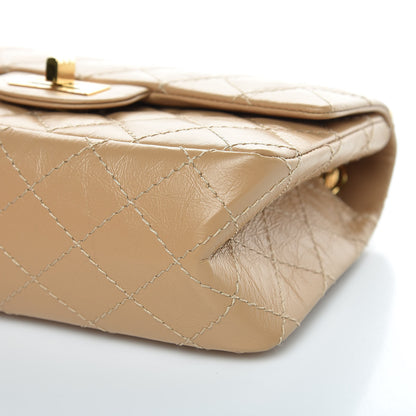 Chanel Aged Calfskin Quilted 2.55 Reissue Mini Flap Beige 9 of 10