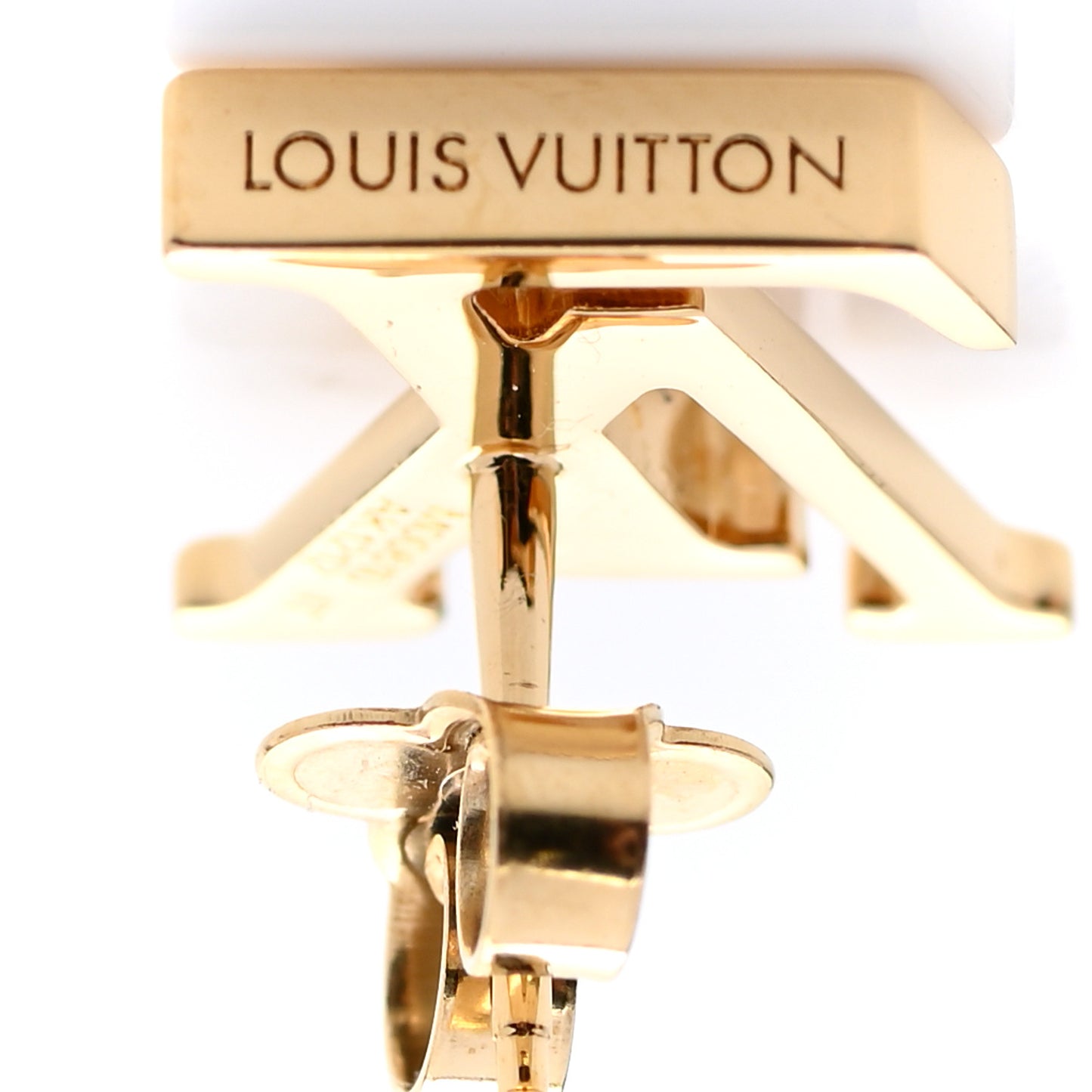 Metal LV Iconic Earrings Gold
